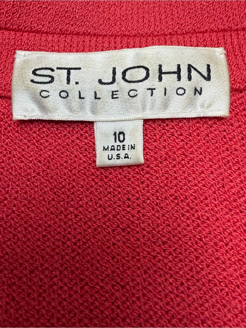 St. John Collection Coral Knit Blazer 10 Pearl Buttons Heritage Luxury Made USA - Picture 2 of 12